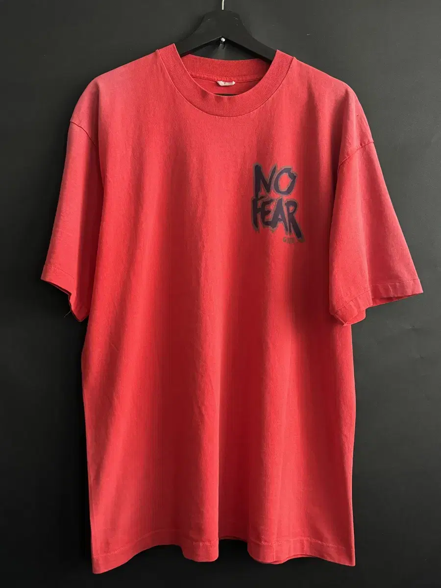 빈티지 90s NO FEAR Gear 페이딩 티셔츠